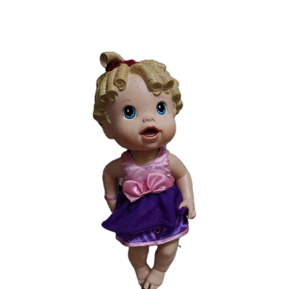 Baby Alive Doll Hasbro 2009 Talking Molded Blonde Hair Tested Works